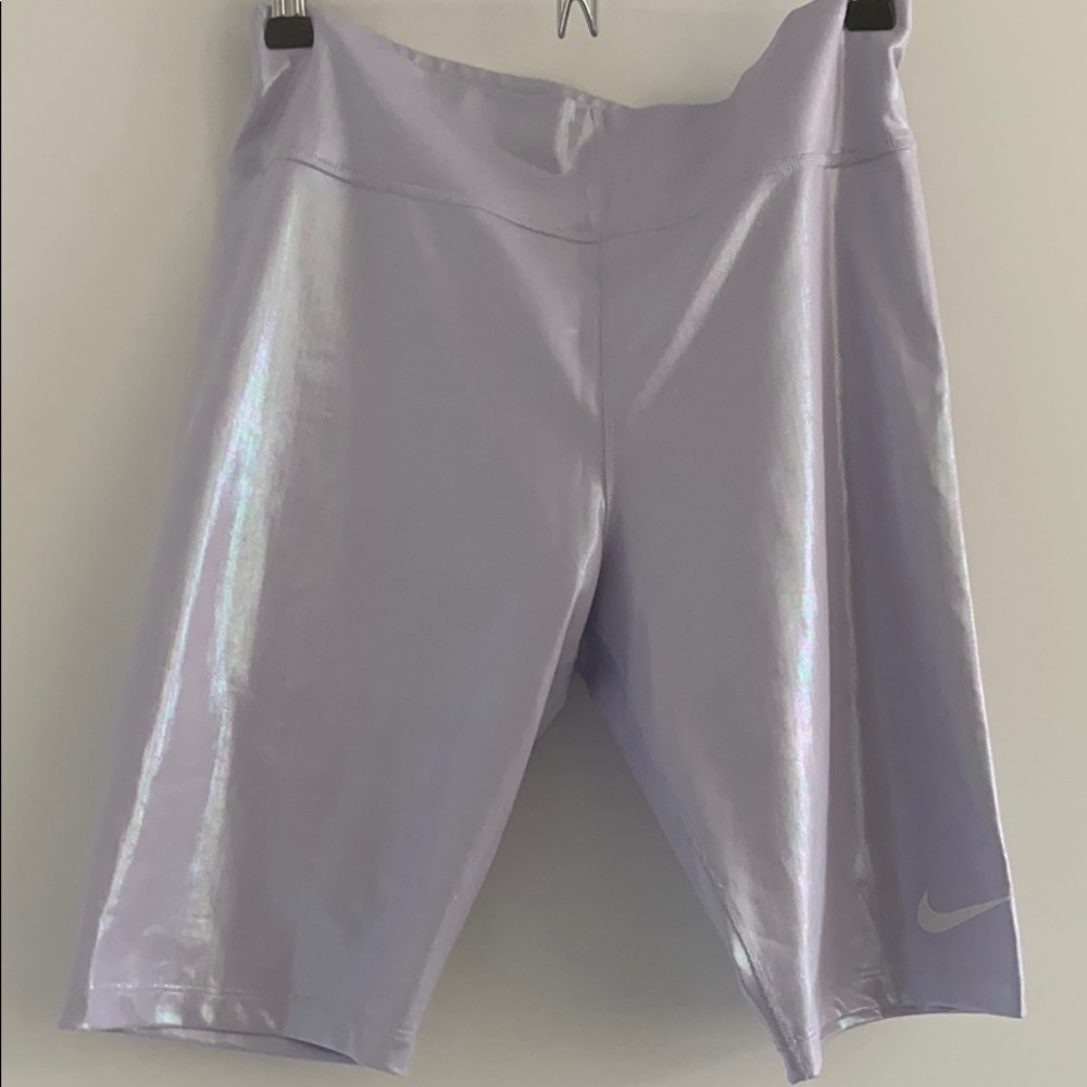 Iridescent Nike biker shorts